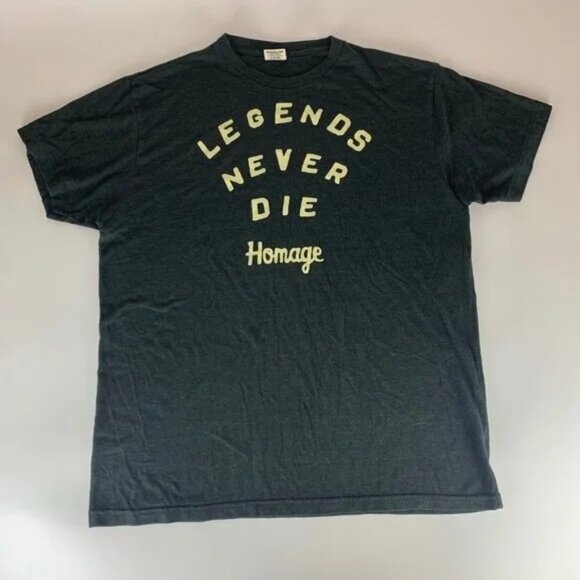 Lot of 12 Homage Multicolor Short Sleeve Crewneck Shirts Mens L and XL - Picture 11 of 13